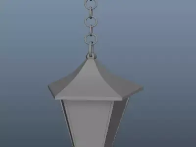 Lantern hanging Free 3D model