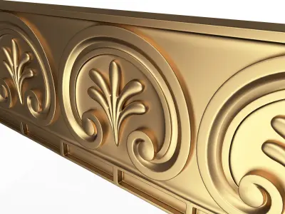 Ornament Element Molding 013 Low-poly 3D model