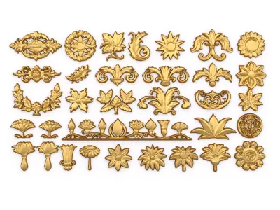 Acanthus Leaves Collection 20 3D print model