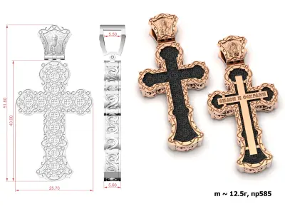 Cross G0344 3D print model