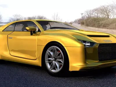 audi quattro 2010 obj 3D model