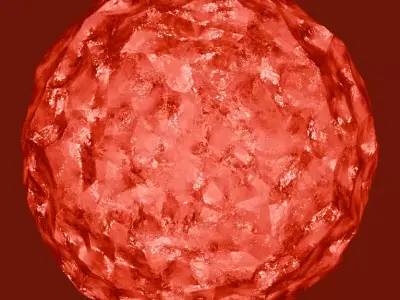 Red Crystal Free 3D model