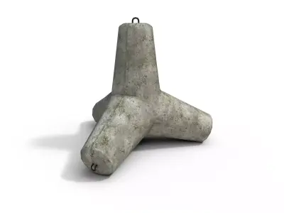 Tetrapod Low-poly 3D model