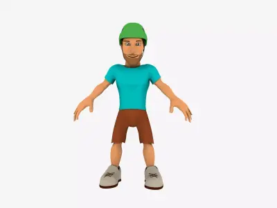 Character Sport - Low Poly Low-poly 3D model