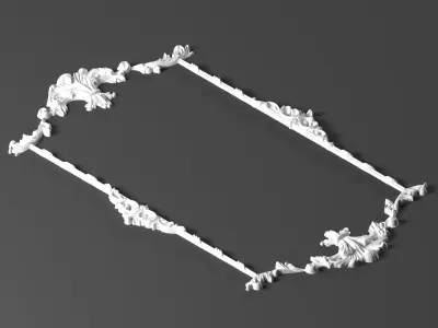6 ornamental classic decoration 3d model kitbash vol 48 3D model