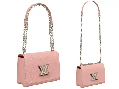 Louis Vuitton Bag Twist Epi Pink Leather 3D model