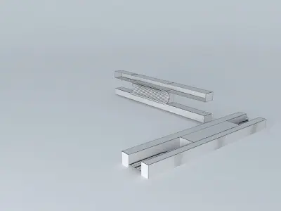 tunnel stainless steel shelf Free 3D model