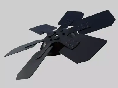 Engine Cooling Fan Low-poly 3D model
