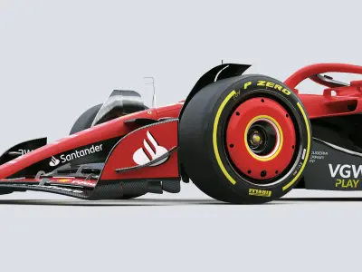 F1 Ferrari SF24 2024 3D model