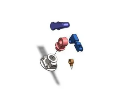 3-arm robotic arm 3D print model