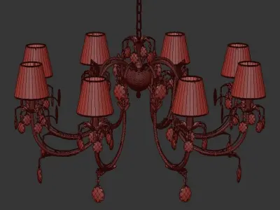 Chandelier Meranola E 1 1 8 AG 3D model