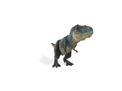 Rampaging T-Rex Ferocious Animated Dinosaur 3D Model 3D model