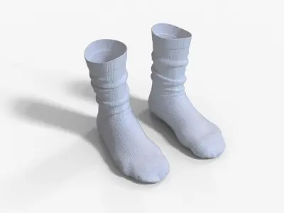 Long Socks Modeling 3D model