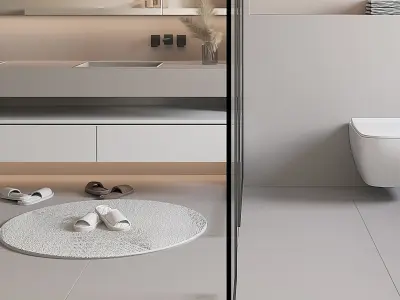 villa Home decoration bathroom Silent 3D model