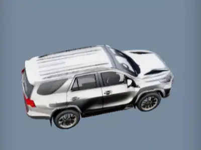 3d model of Silver Toyota Fortuner SUV 3D print model