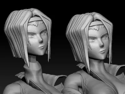 Faye Valentine Cowboy Bebop with extra torso and car  3D print model