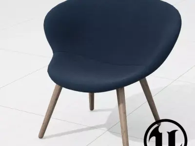 PlusHalle Capri Chair UE4 Low-poly 3D model