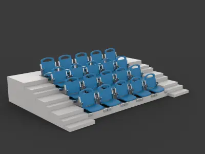 stadium seat 3D model