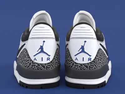 Air Jordan Legacy 312 Low Game Royal Low-poly 3D model