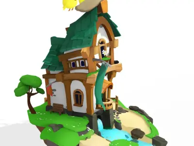 HOUSE WATER BIRD 3D print model