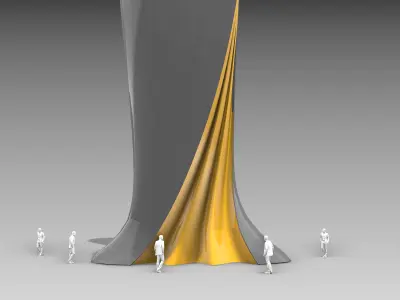 Futuristic Skyscraper Design  3D model