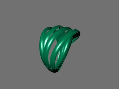 Women Ring Plain Ring Ready STL 3DM Models Womens Rings 3D print model