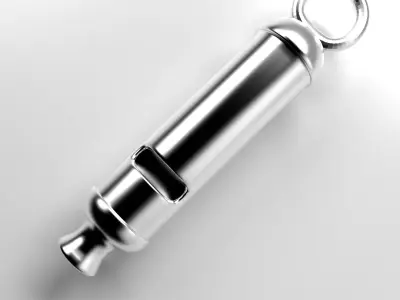 London Police Whistle 3D model