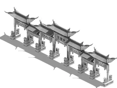 gAME Yunyun Xuan - Martial Arts - Gate 32 3D model