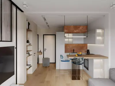 Modern apartment interior 52 3D model