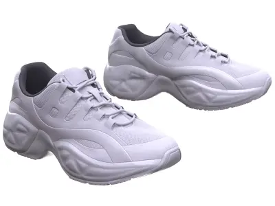 Sneakers Low-poly 3D model