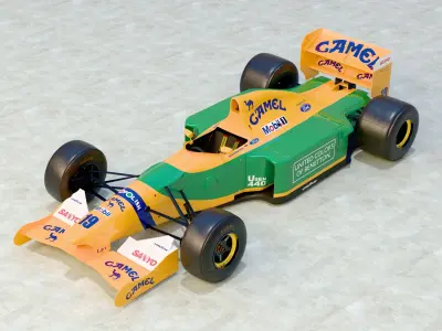 1992 Benetton B192 Formula 1 3D model