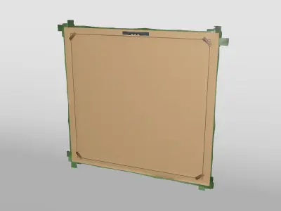Bamboo Picture Frame Low-poly 3D model