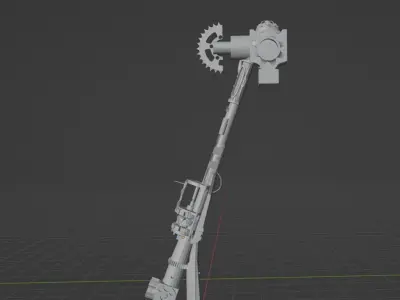Steampunk War Hammer Free 3D print model