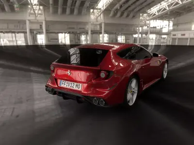 Ferrari FF Exterior Low-poly 3D model