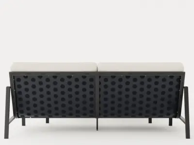 Lyra sofa set Low-poly 3D model