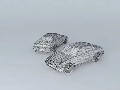 modified Jaguar s-type Free 3D model