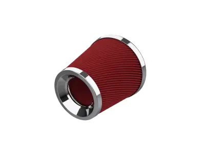 Cold air intake filter 3D print model