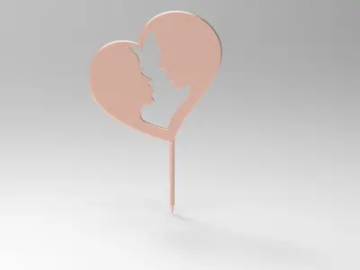 Picket pastry planned for wedding parties 3D print model