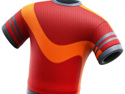 Cycling Clothes Low-poly 3D model