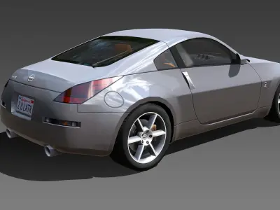 2002-2008 Nissan 350z Low-poly 3D model