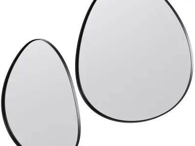 Wall Mirror Sirius by Kasbah design 3D model