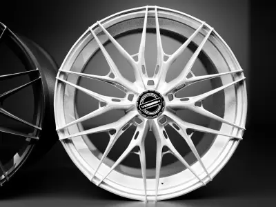 Vossen Hybrid forged Series S21 center Lock car ring Low-poly 3D model