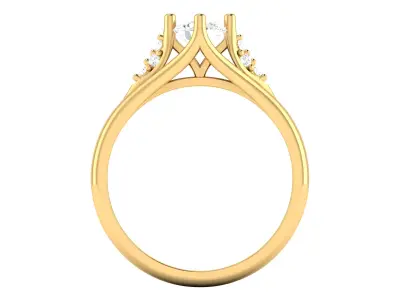 Eternal Promise Diamond Ring 3D print model