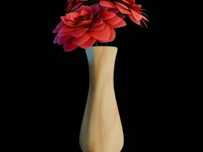 Flower Procedural - Camelia Vase Texture
