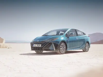 Hybrid sedan unbranded 3D model