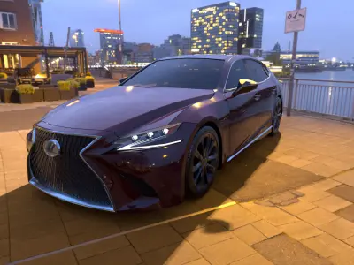 Lexus LS 500 - 2019 Low-poly 3D model