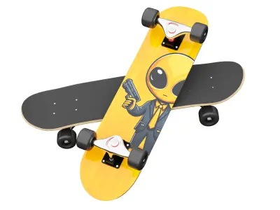 Skateboard 07 3D model