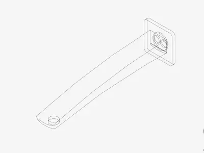 Wall Spout - Luxury - Rapid - Basin - 230 Low-poly 3D model