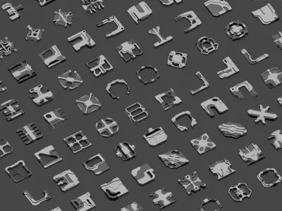 Sci-Fi Greebles Collection I 3D model