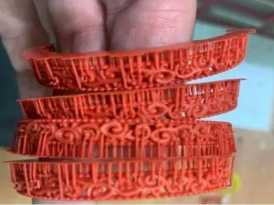 Bangles with stones 3D print model
